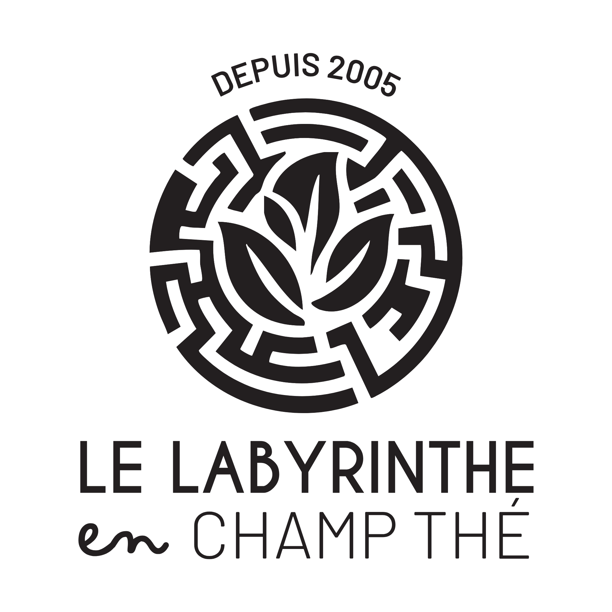Labyrinthe En-Champ-Thé Logo